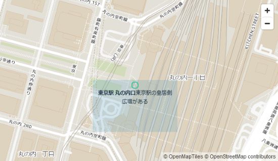 意図された位置に表示されたマーカー